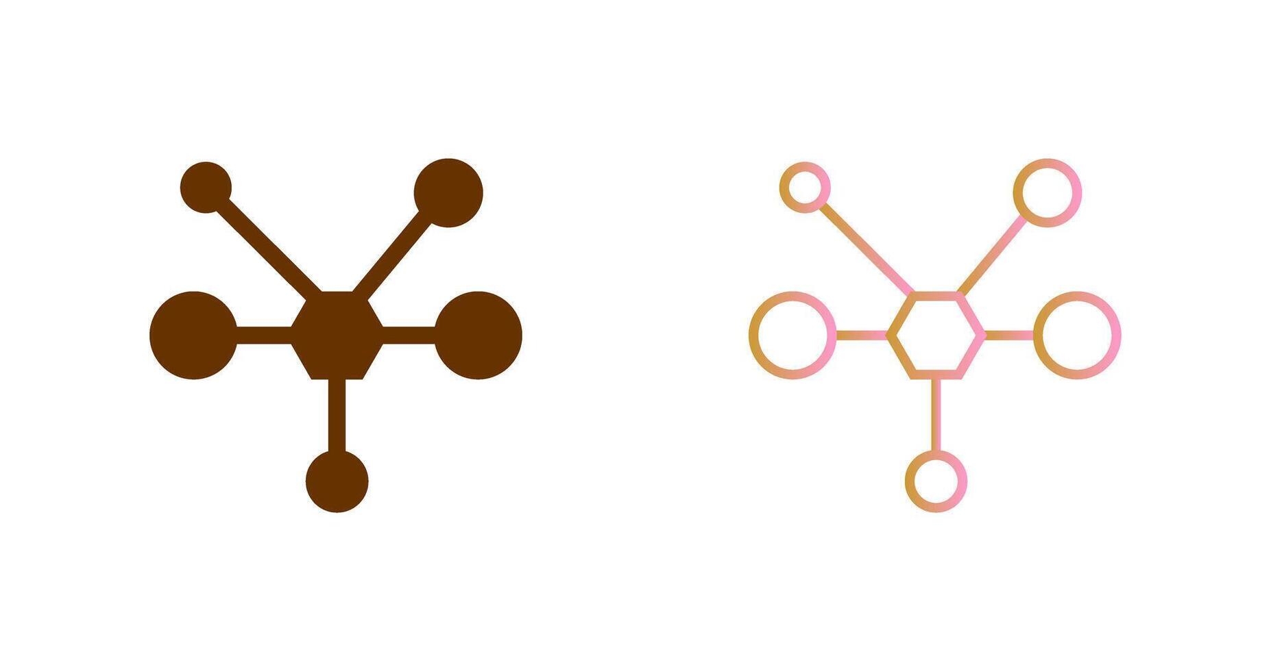 Molecule Icon Design vector