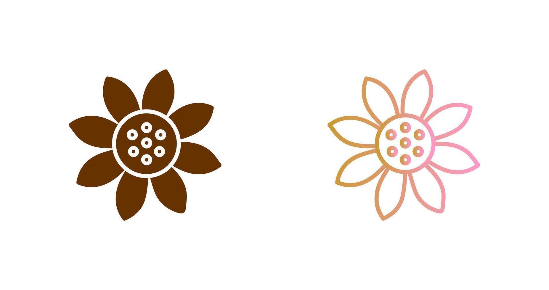 Sunflower Icon Design vector
