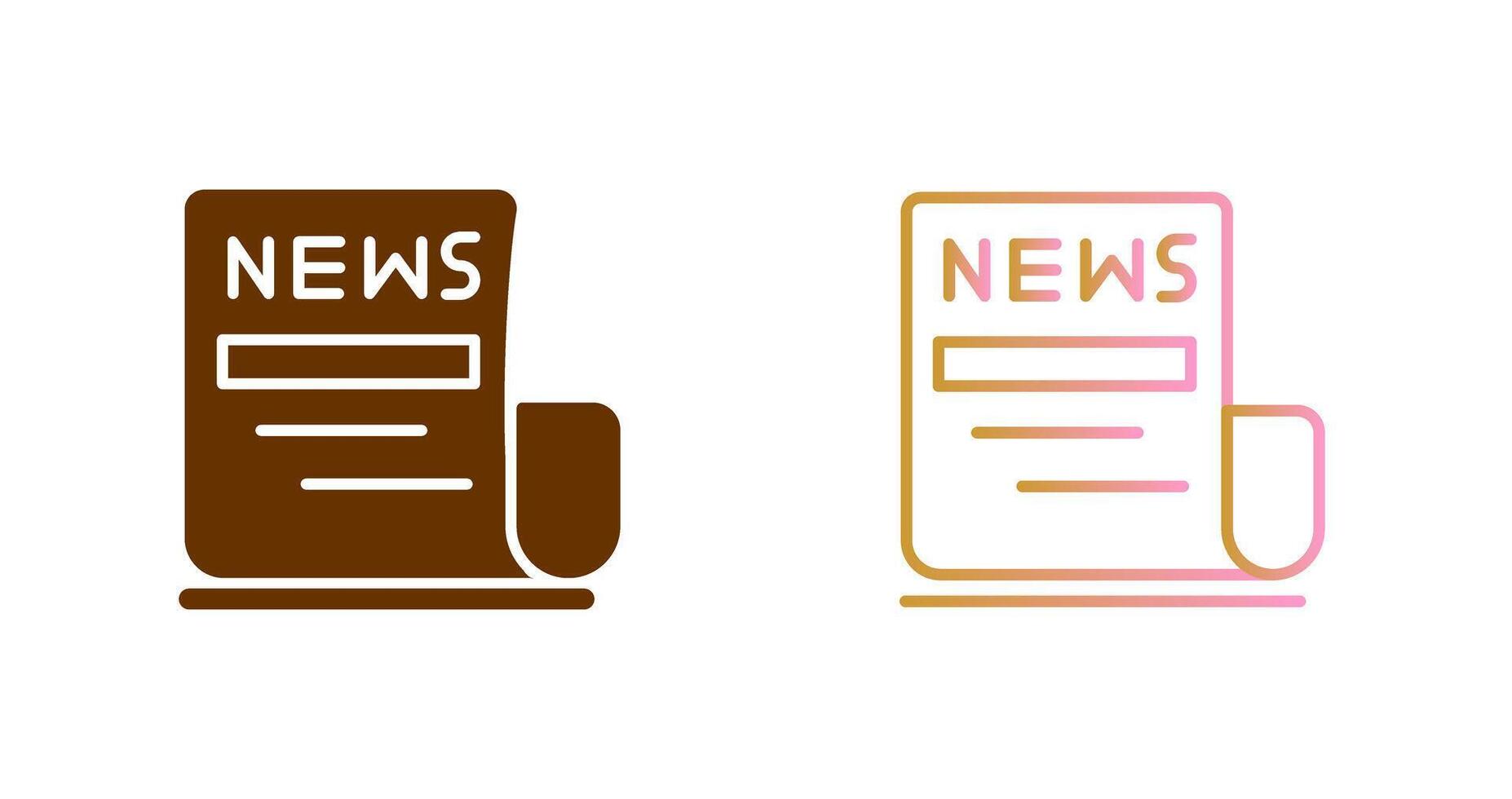 Newspaper Icon Design vector