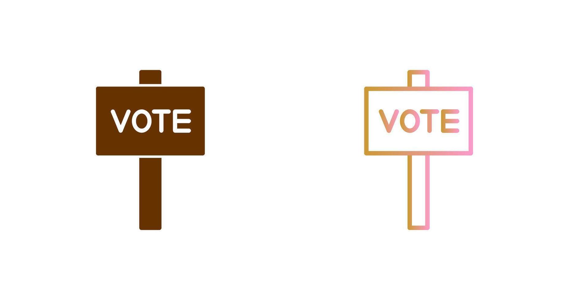 Vote Icon Design vector