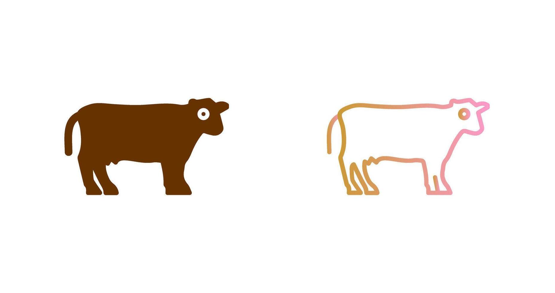 vacas icono diseño vector