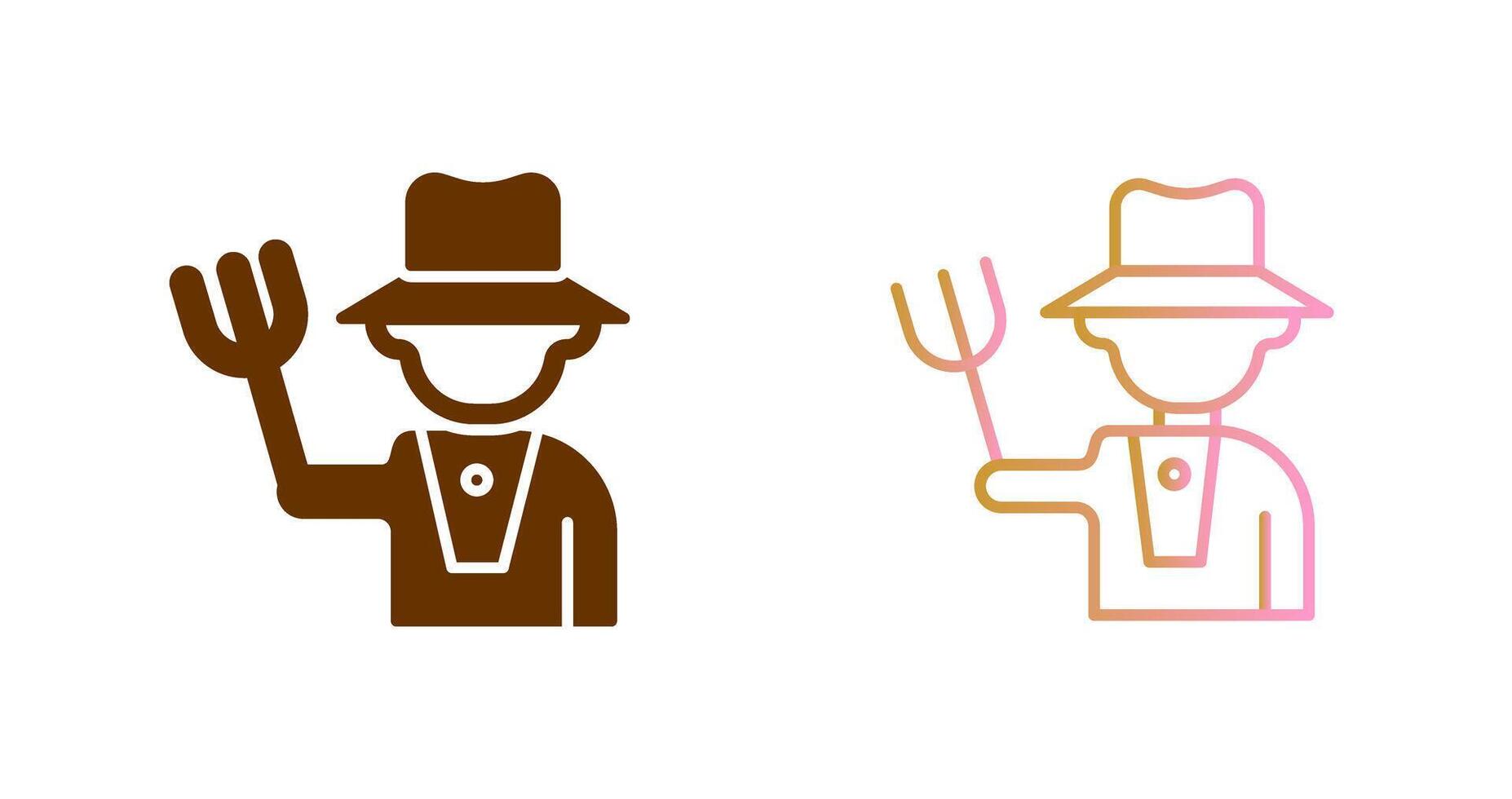 Farmer Icon Design vector