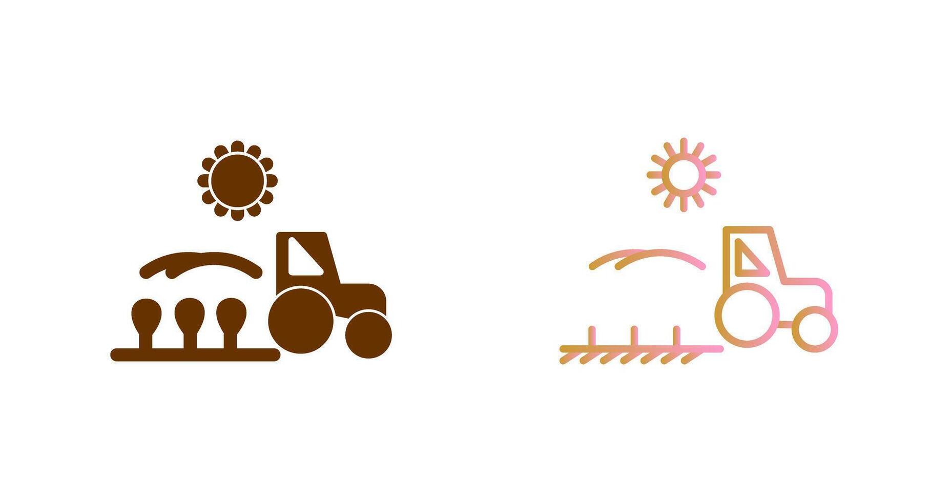 Smart Farm Icon Design vector