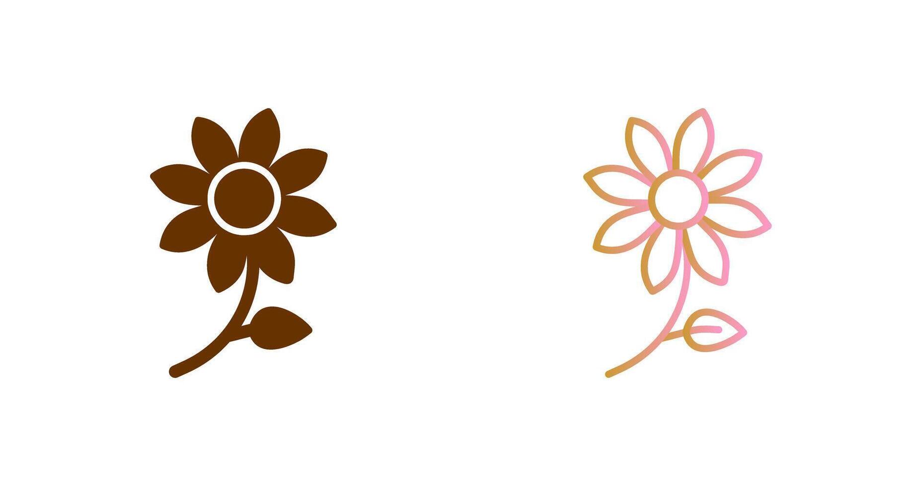 diseño de icono de flor vector