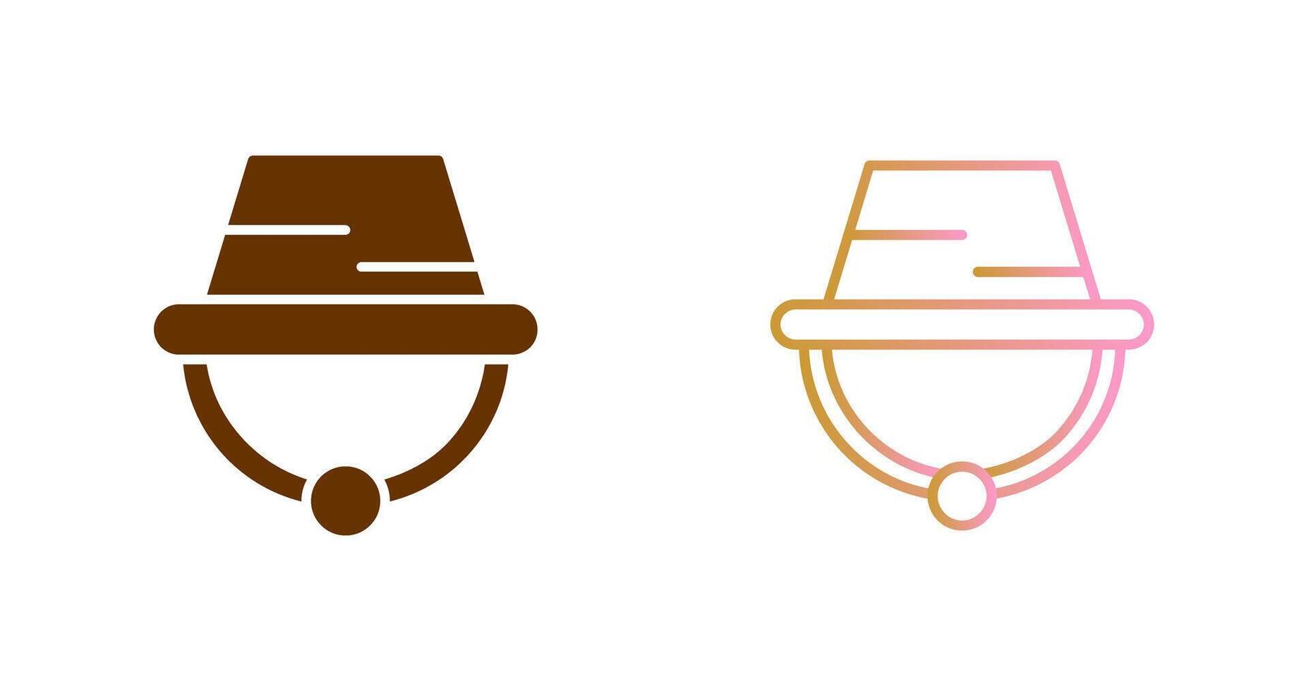 cámping sombrero icono diseño vector