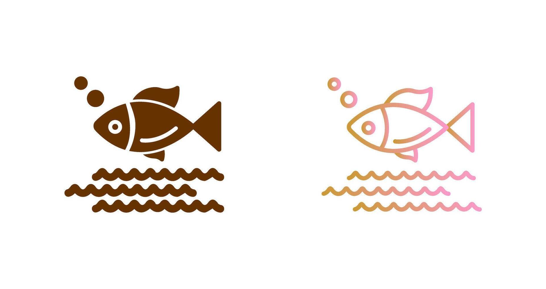 diseño de icono de pescado vector