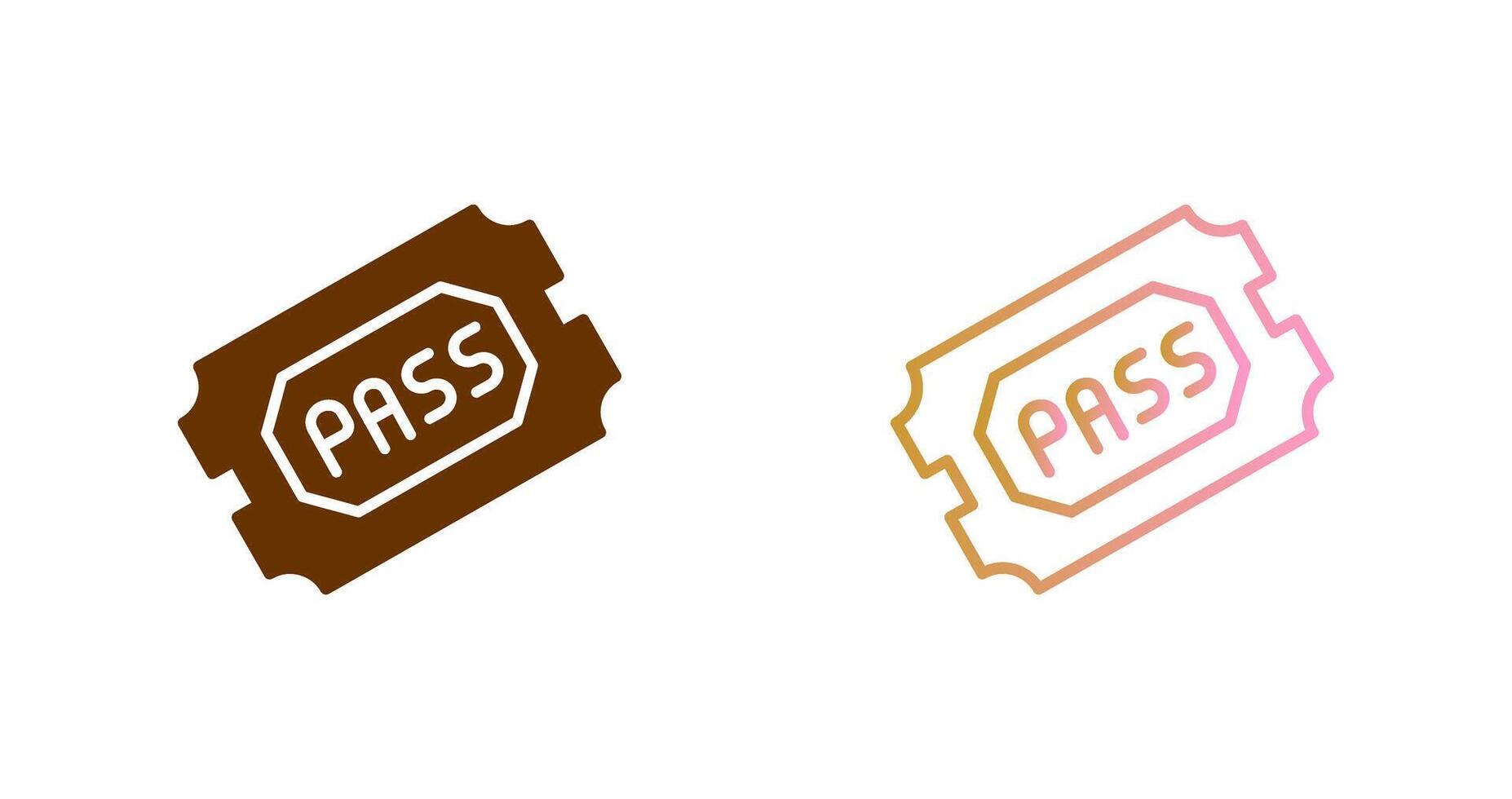 Passes Icon Design vector