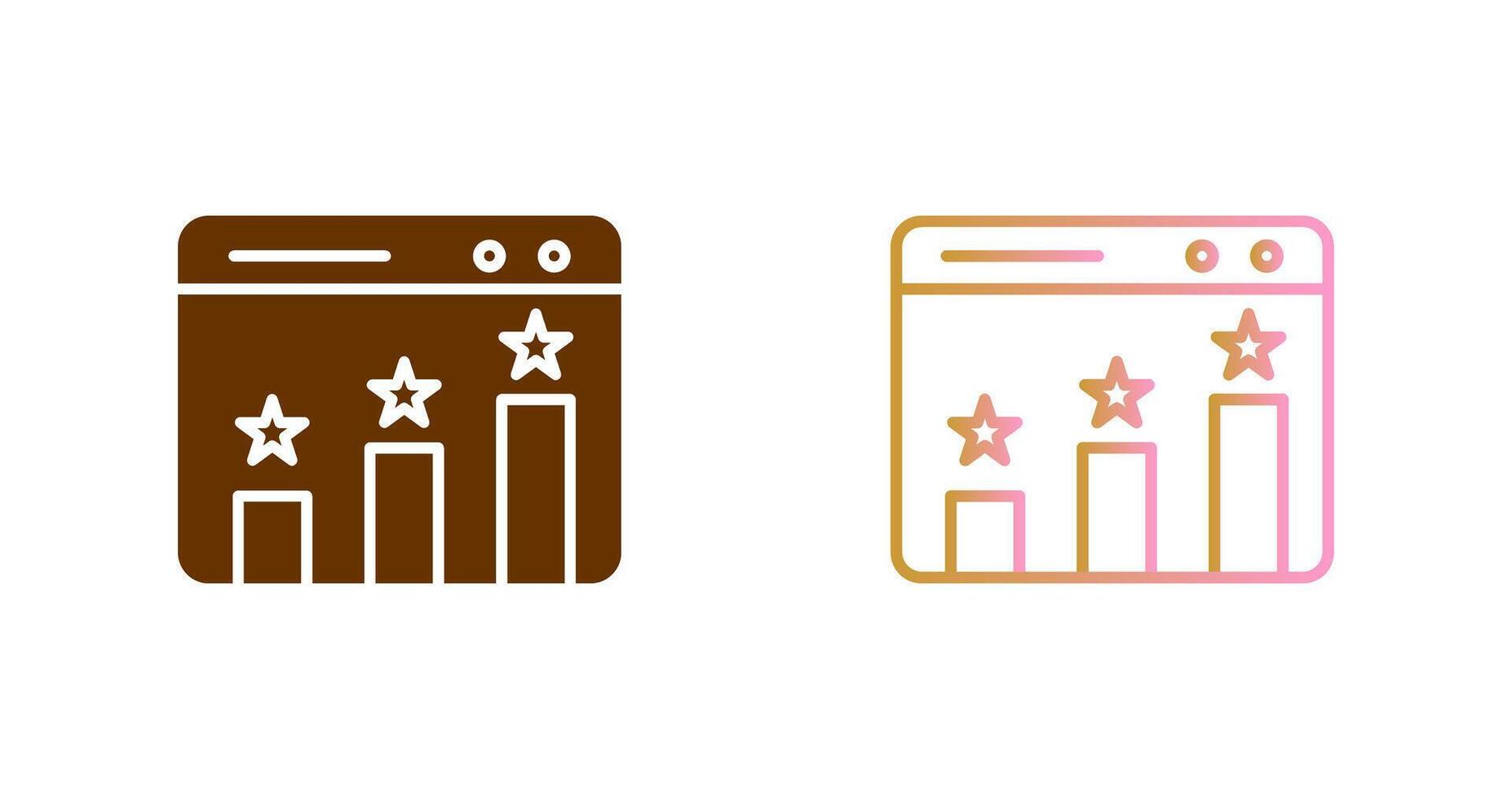 Website Ranking Icon Design vector