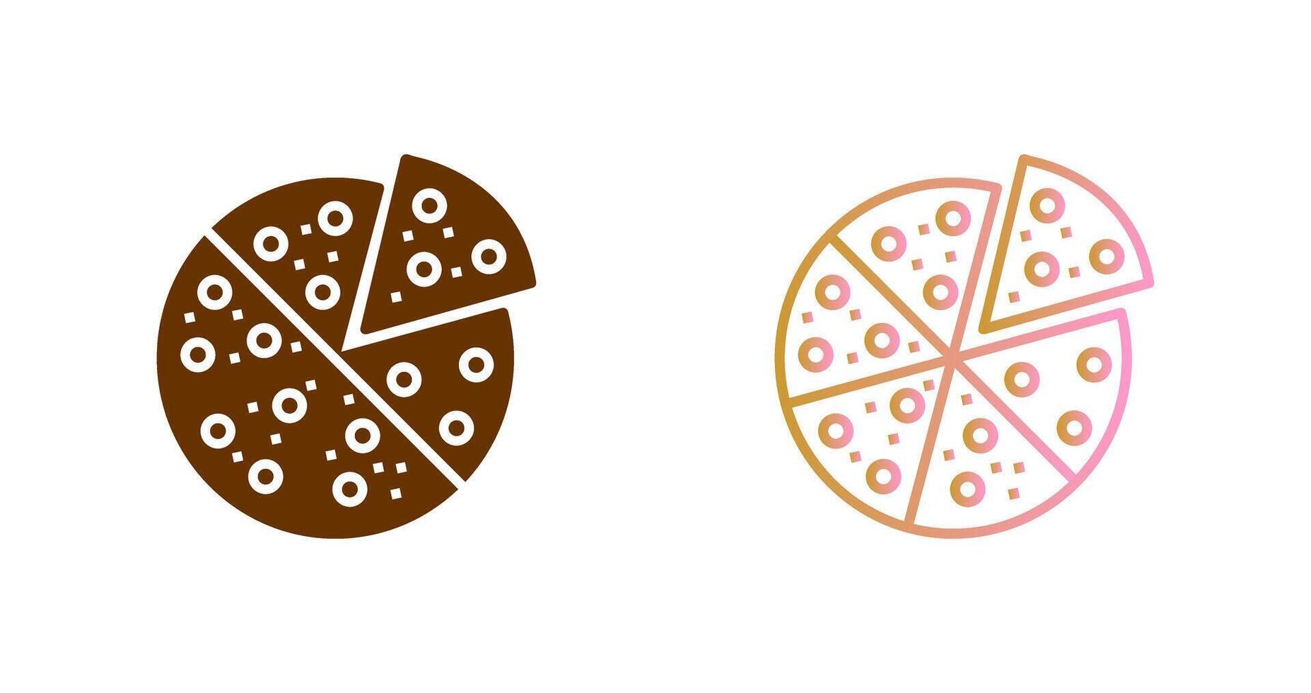 Pizza Slice Icon Design vector