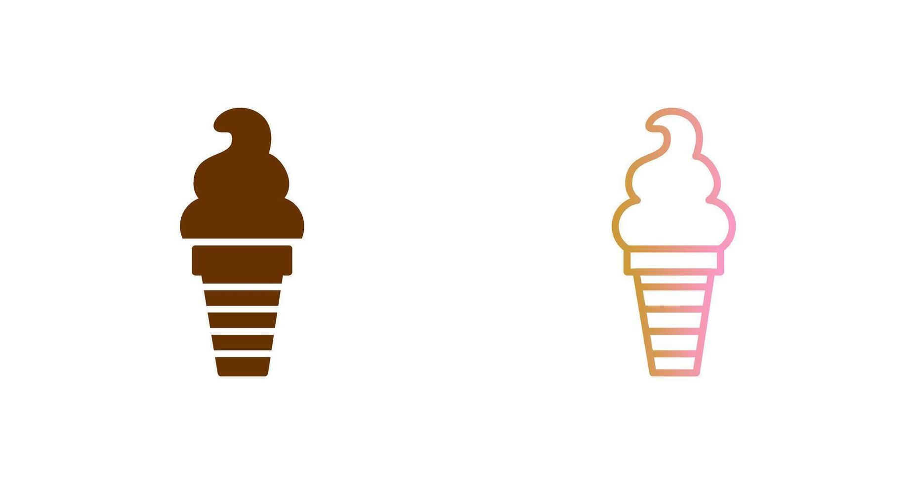 Ice Cream Icon Design vector