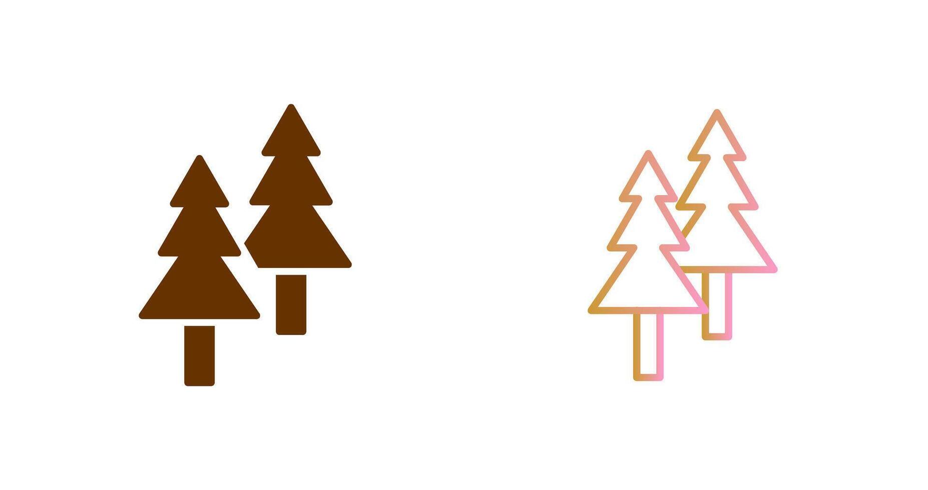 Pine Tree Icon Design vector