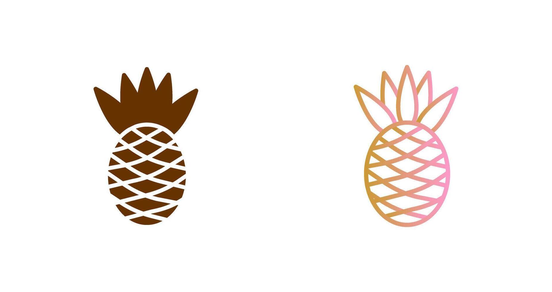Pineapple Icon Design vector