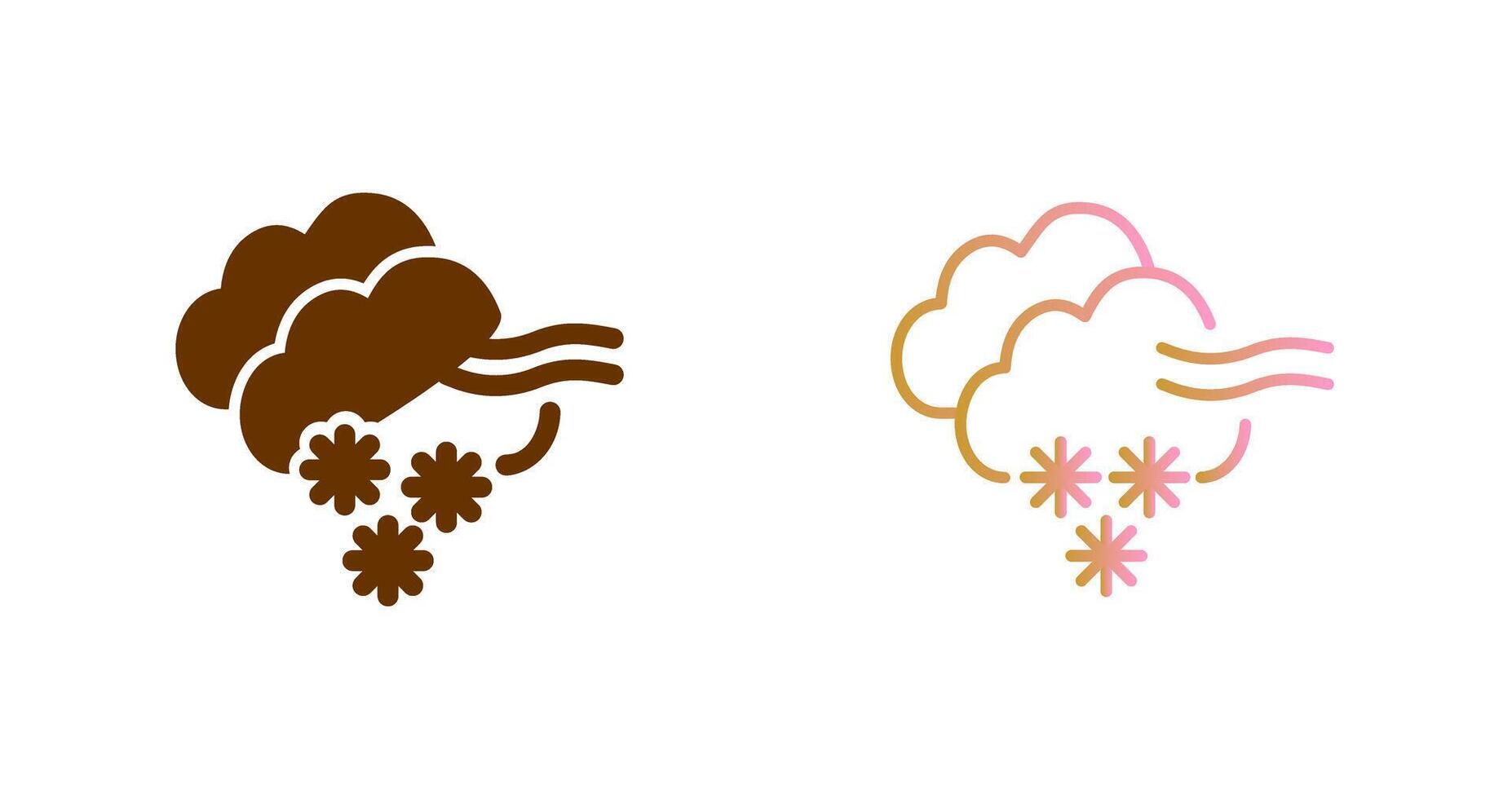 Blizzard Icon Design vector