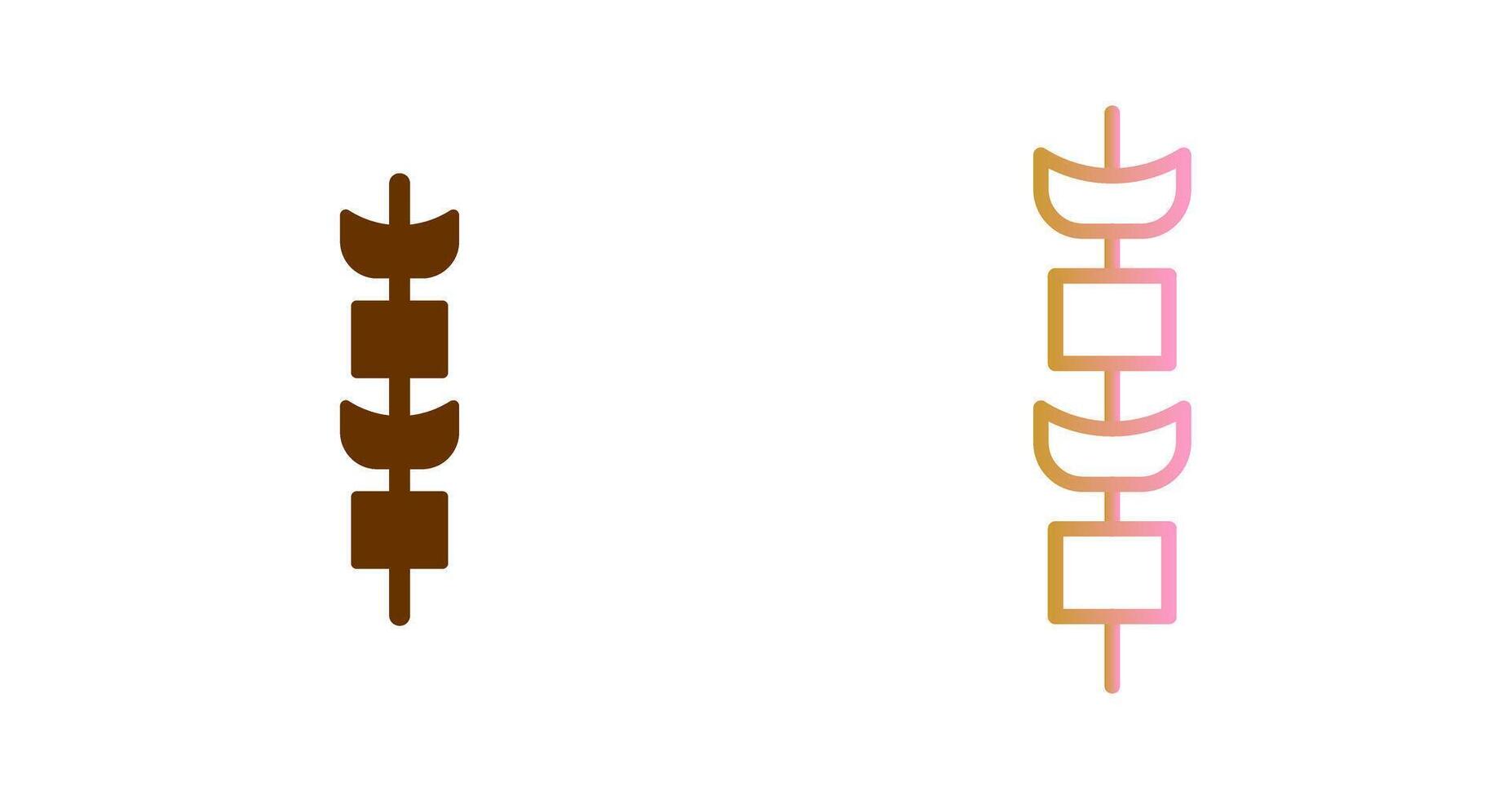 Kebab Icon Design vector