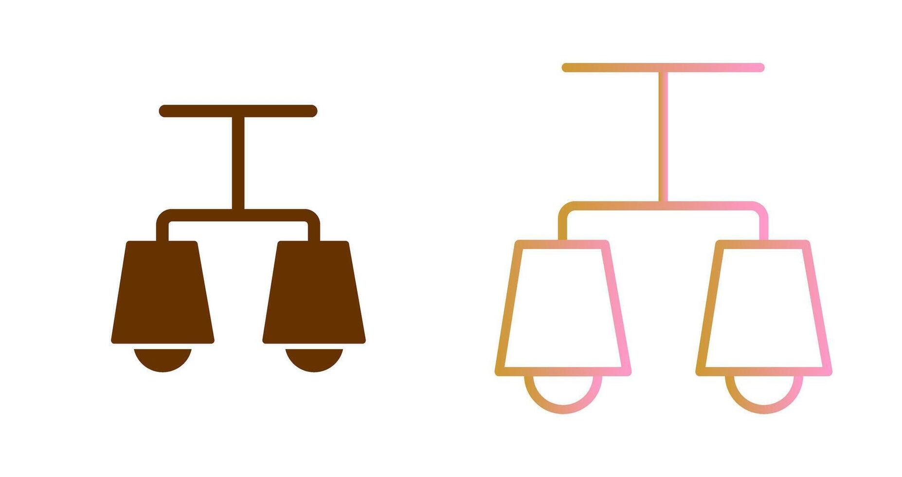 Lit Lamp Icon Design vector