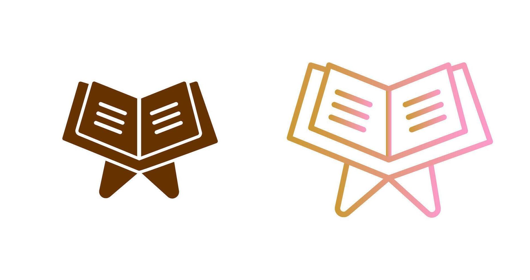 Reading Holy Book Icon Design vector