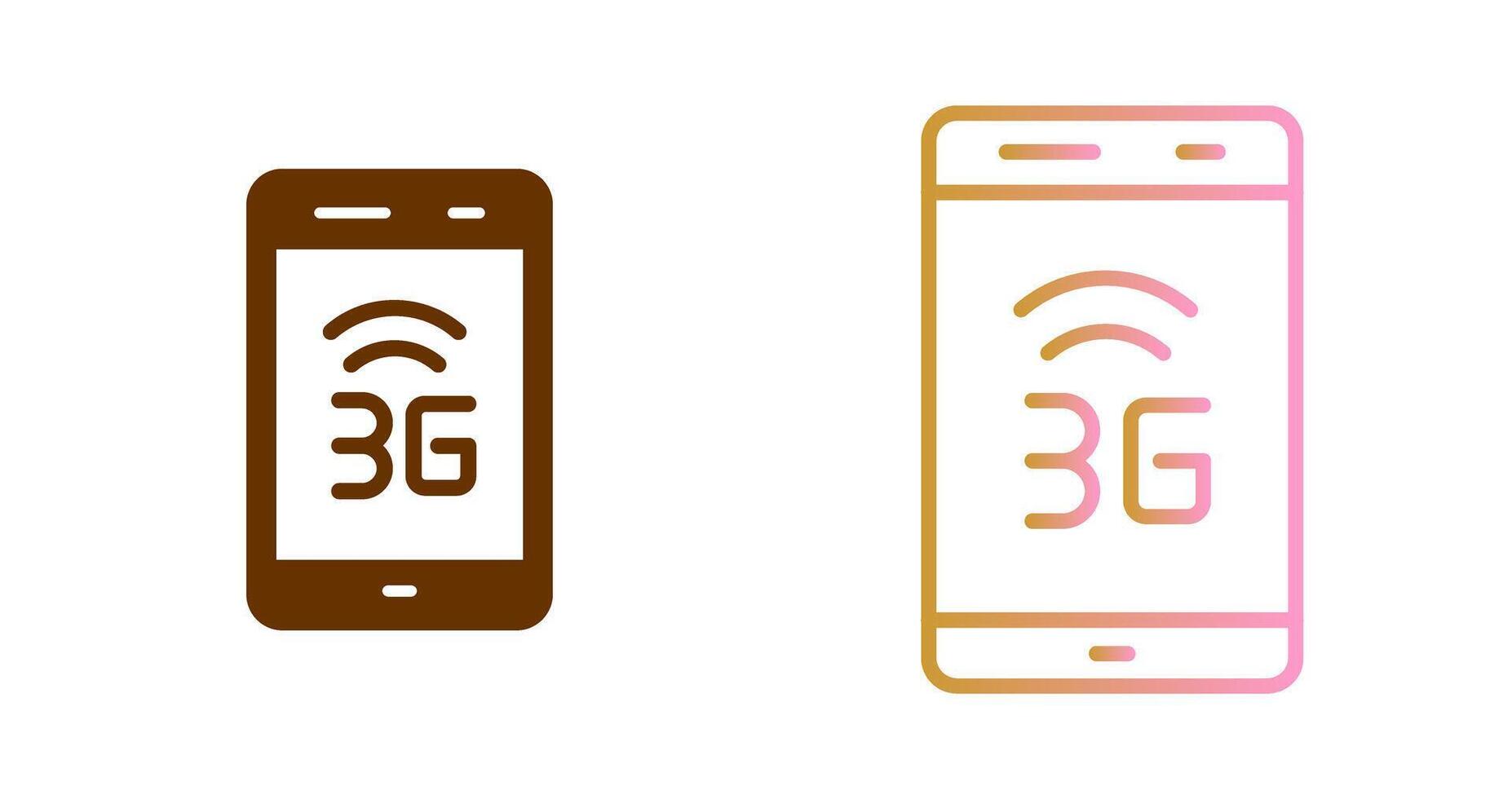 3G Icon Design vector