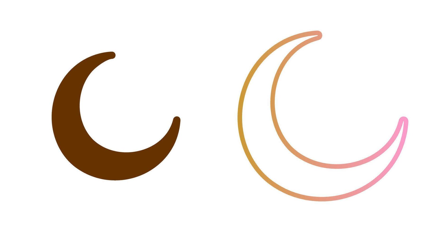 New Moon Icon Design vector