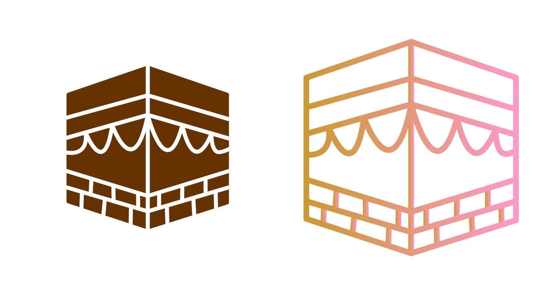 kana kaaba icono diseño vector