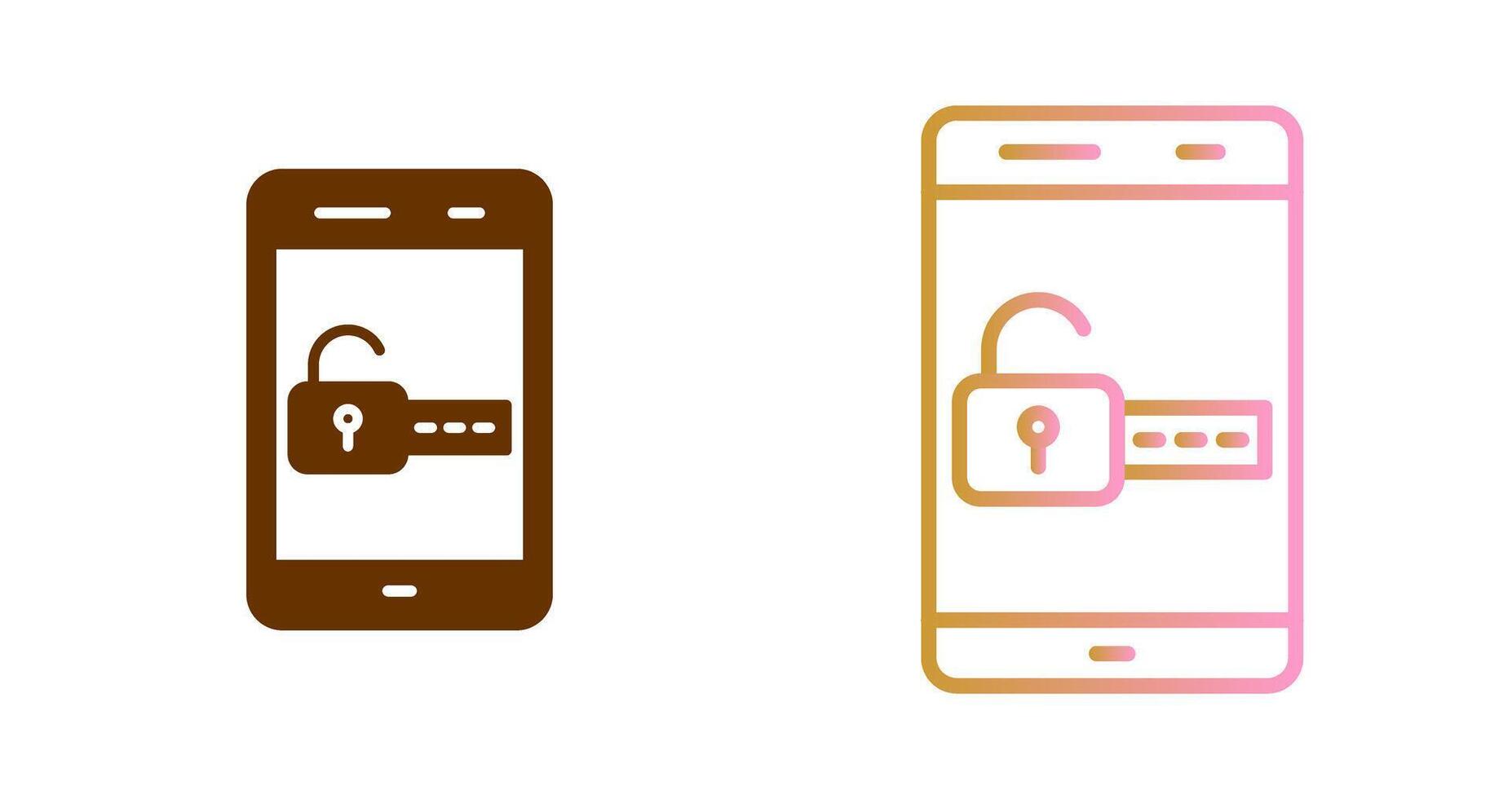 Unlock Icon Design vector