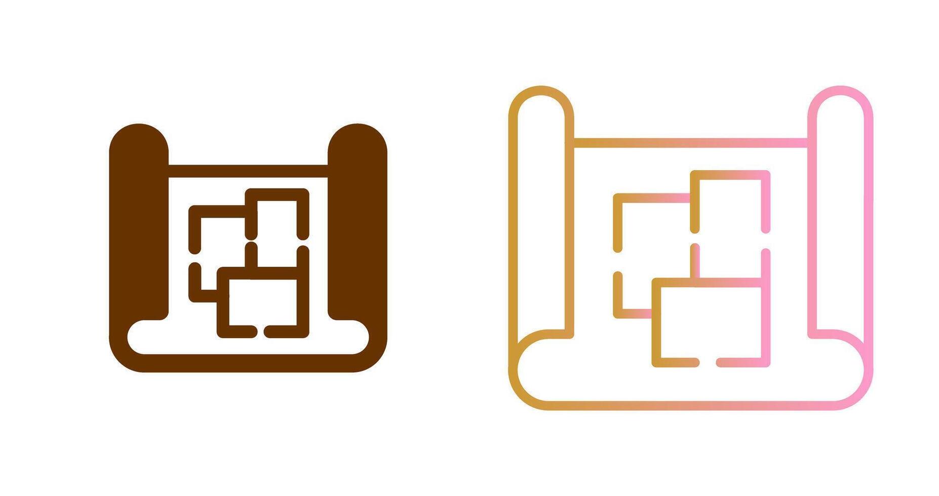 Blueprint Icon Design vector