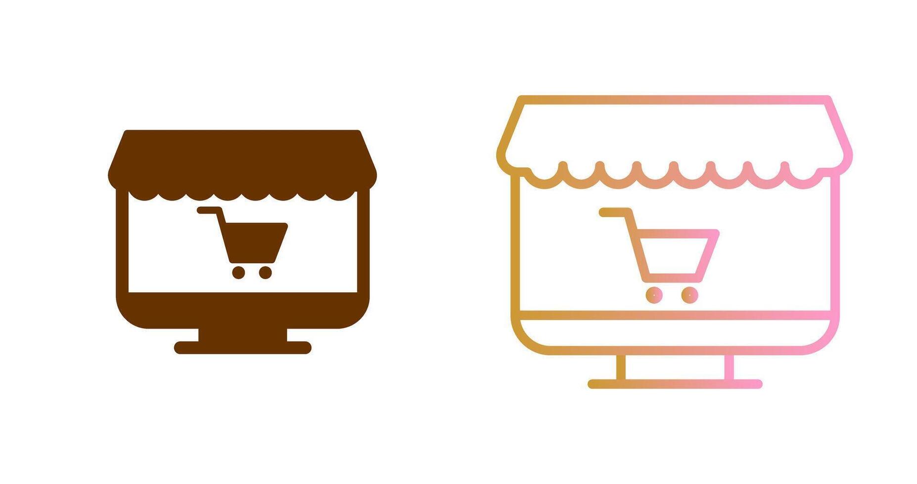 Online Store Icon Design vector