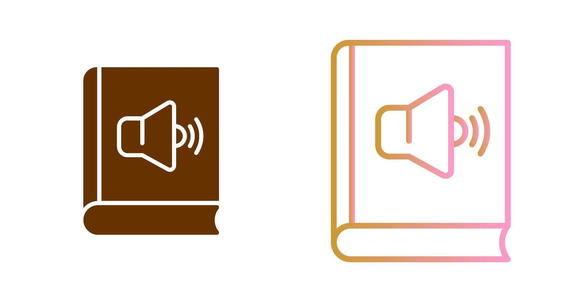 Audio Book Icon Design vector