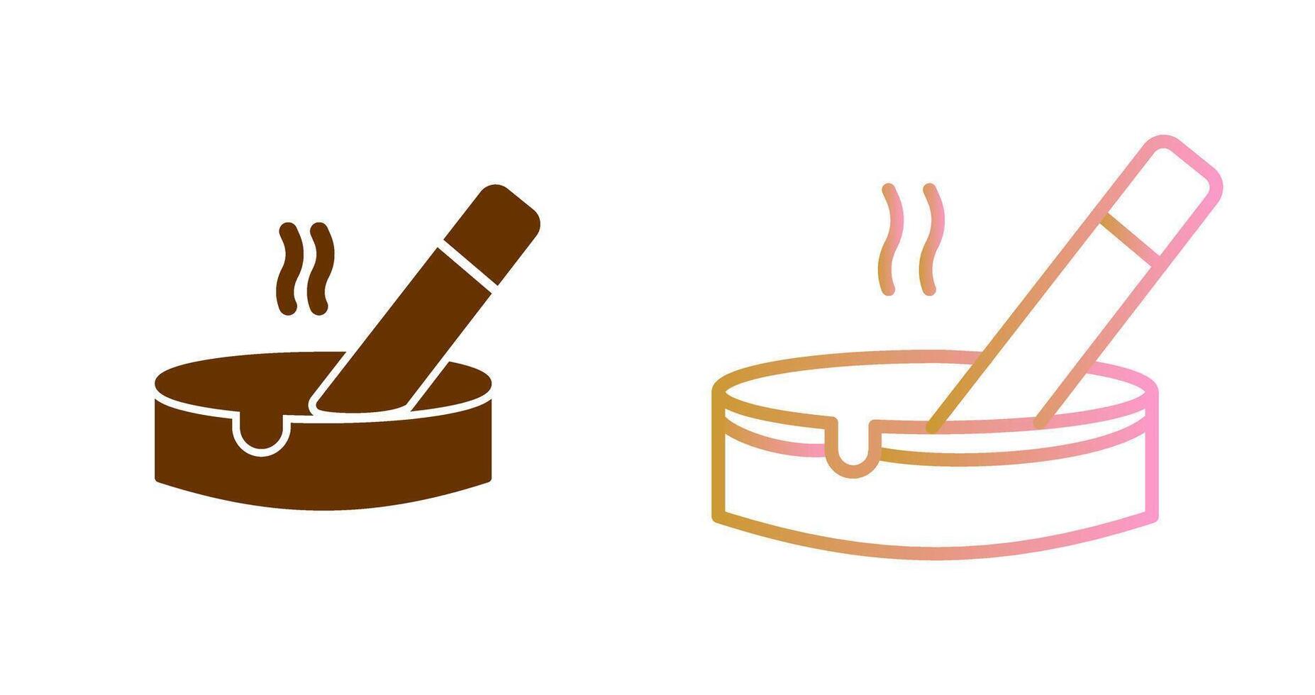 Ashtray Icon Design vector