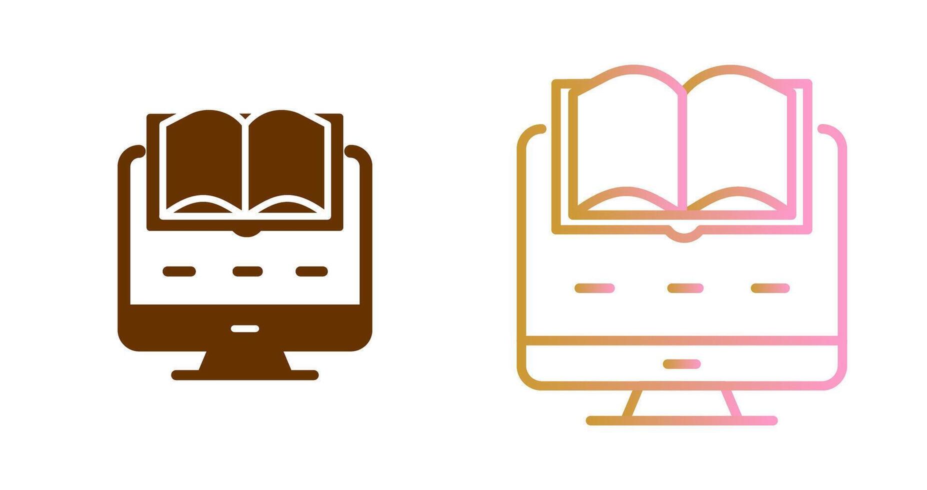 Digital Learning Icon Design vector
