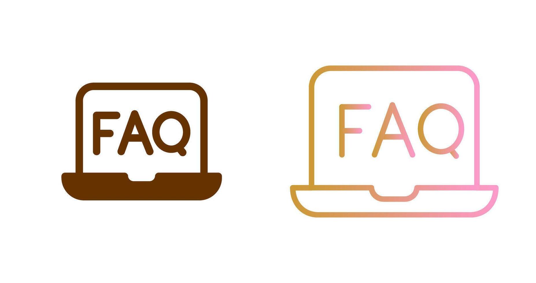 FAQ Icon Design vector
