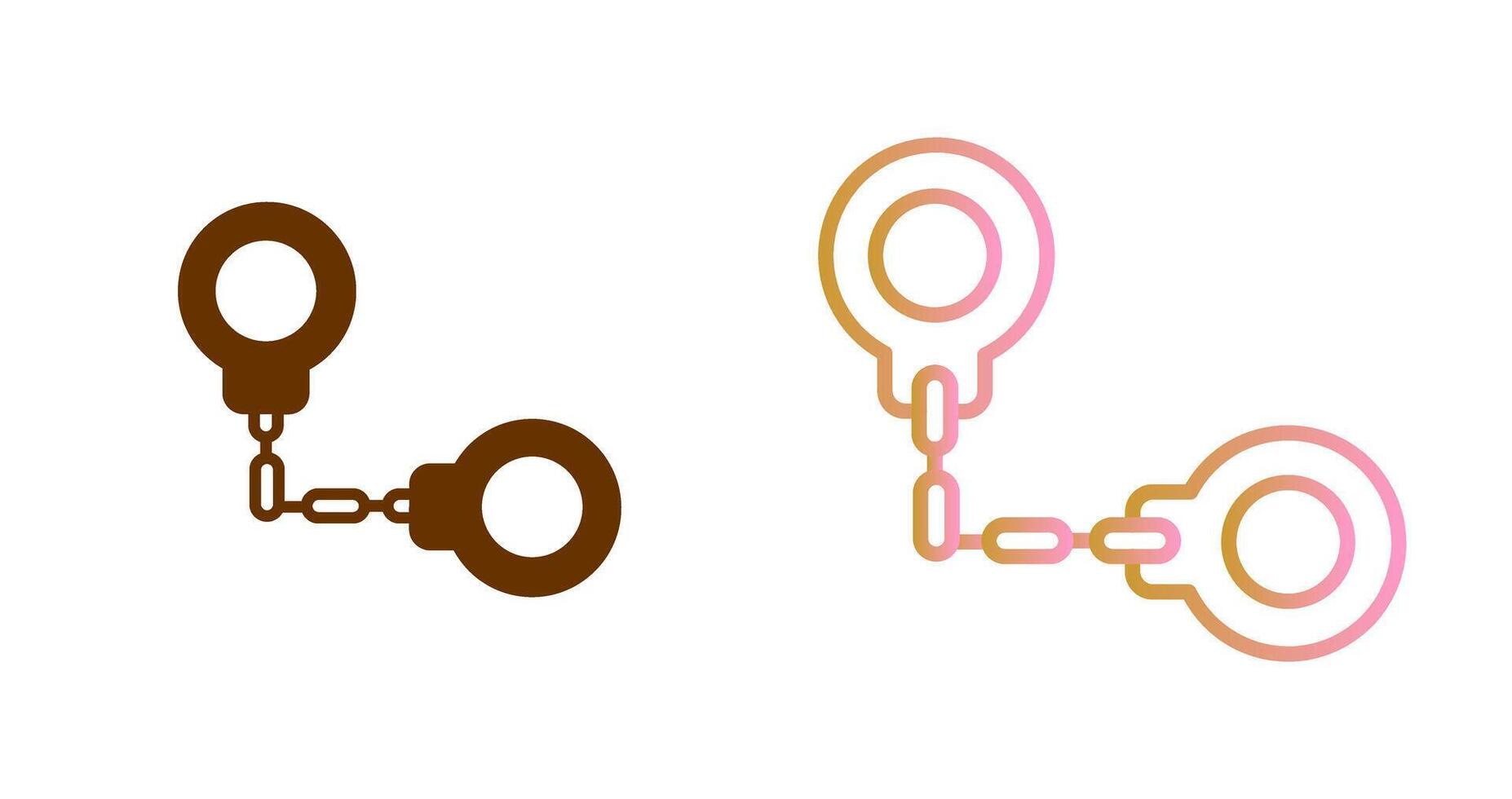 Handcuffs Icon Design vector