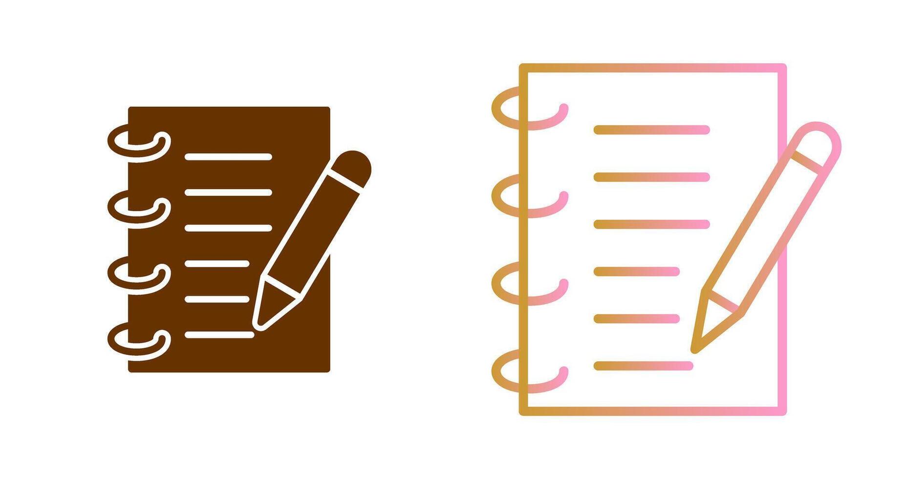 Spring Notebook Icon Design vector