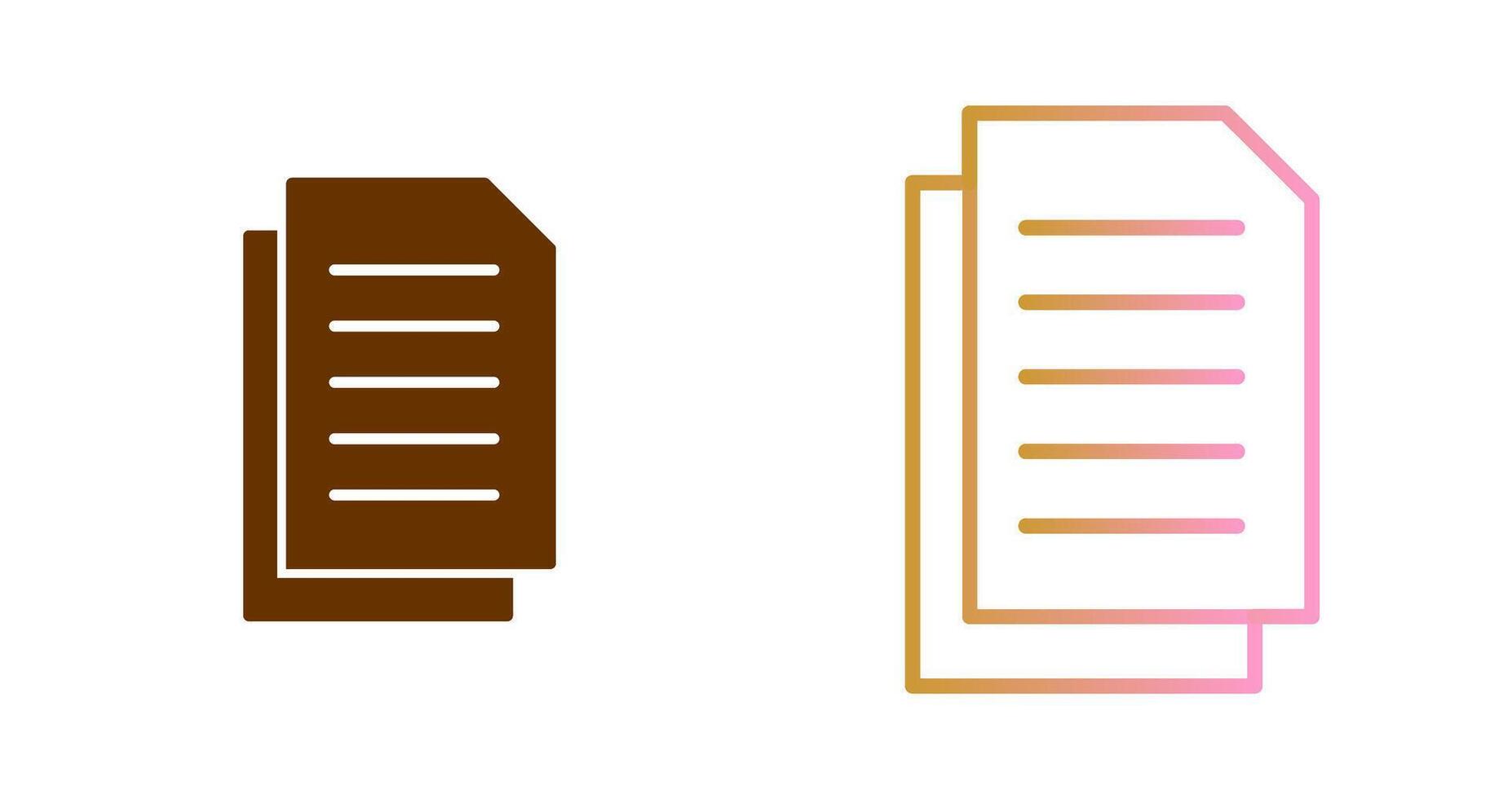 Document Icon Design vector