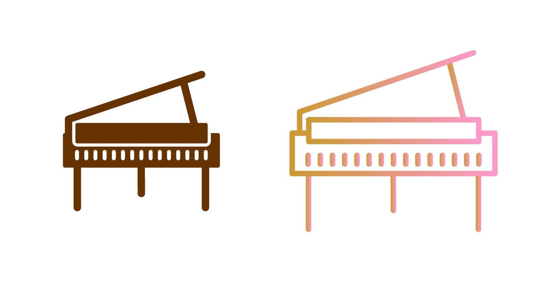 Grand Piano Icon Design vector
