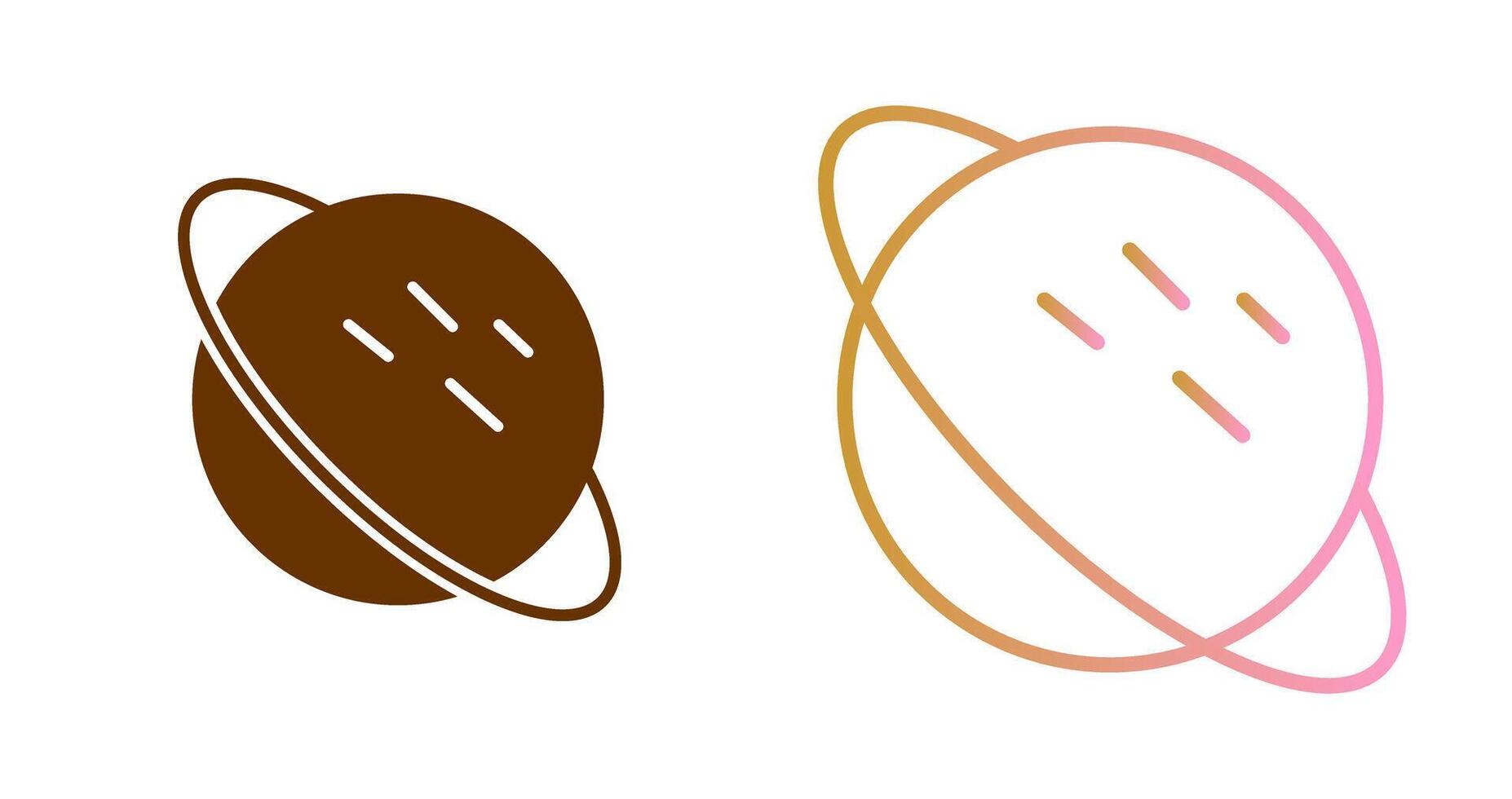 Saturn Icon Design vector