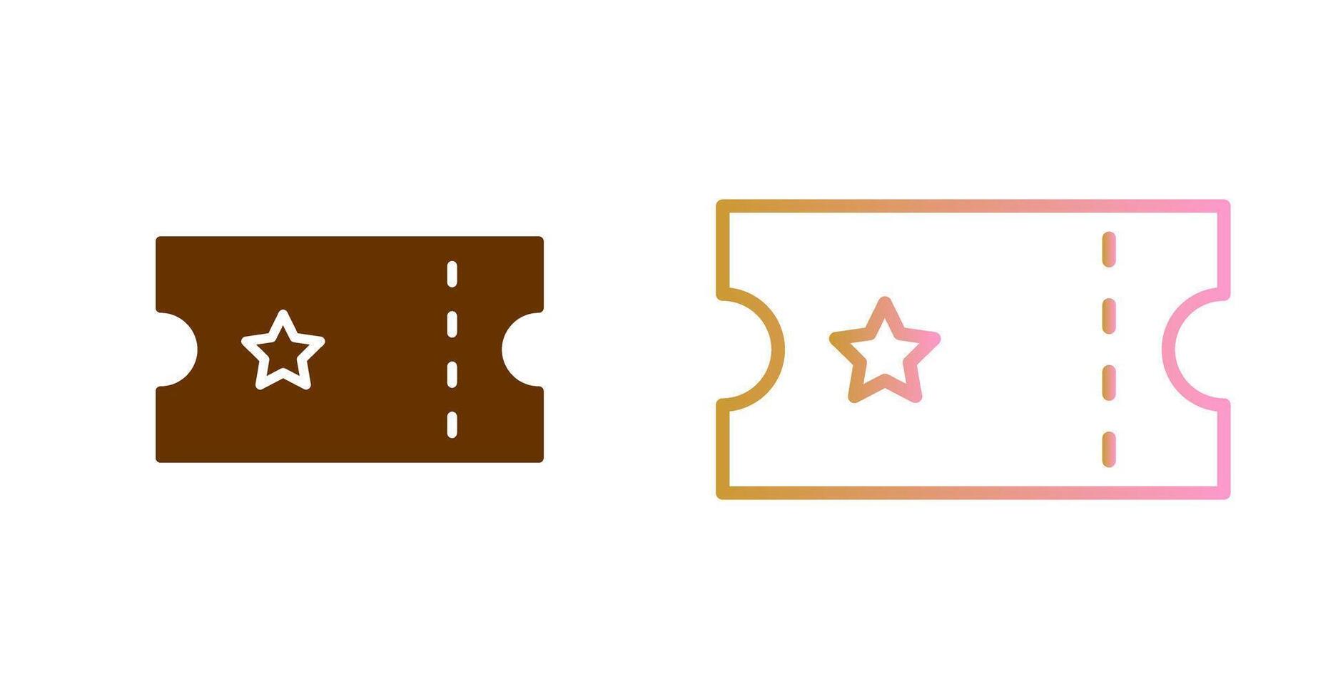 Ticket Icon Design vector