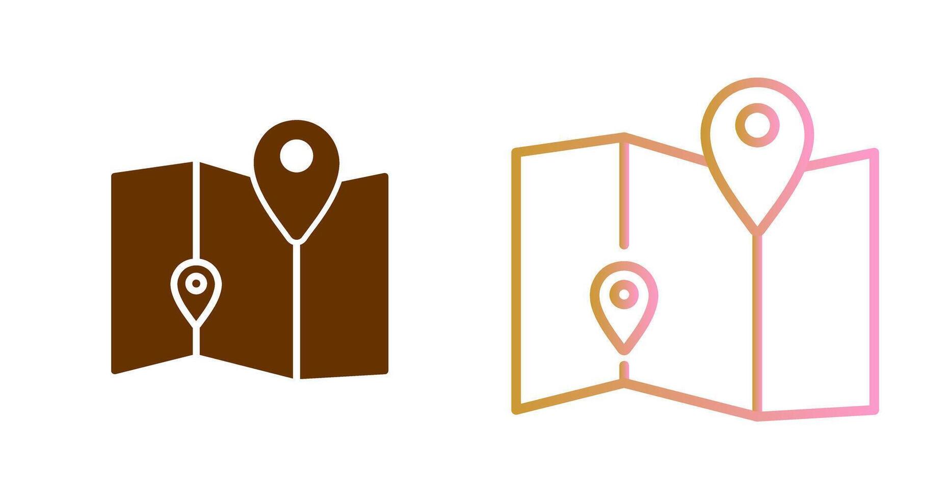 Map Icon Design vector