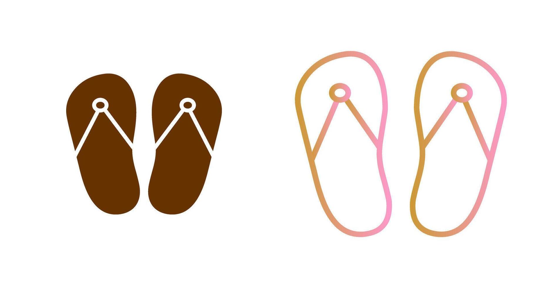 Slippers Icon Design vector