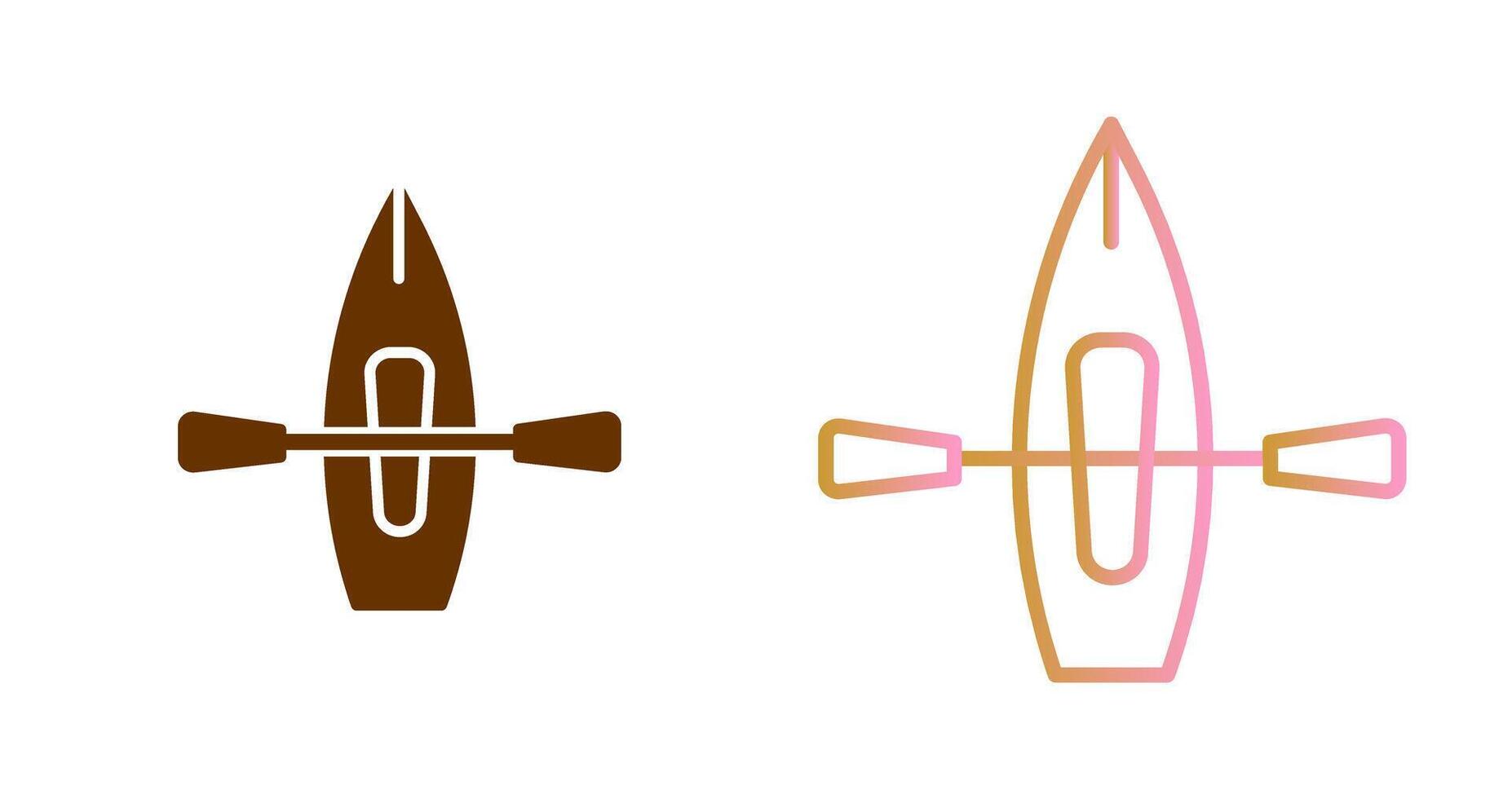 Kayak Icon Design vector