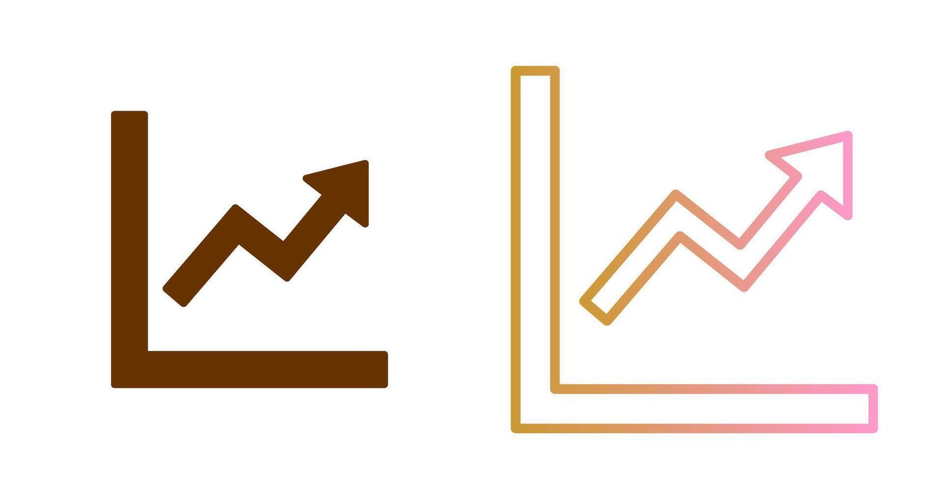 Graph Up Icon Design vector