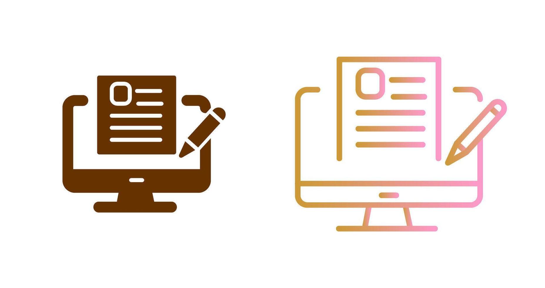 Blog Icon Design vector