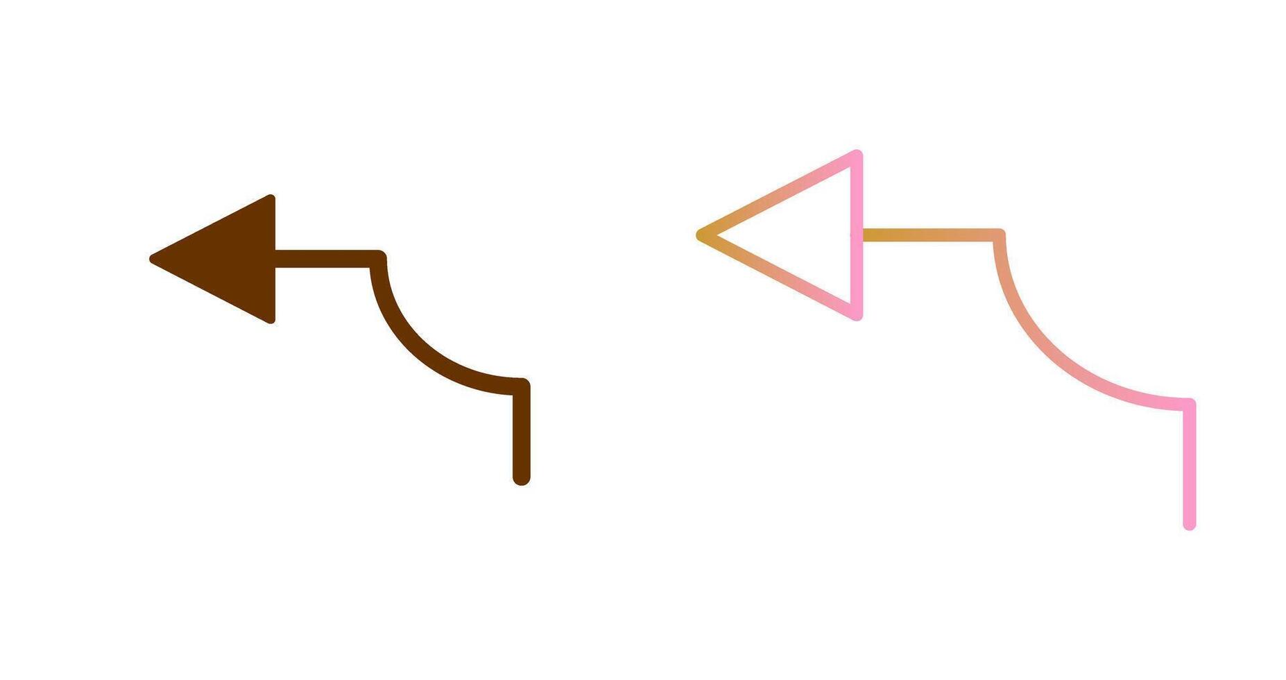 Arrow Pointing Left Icon Design vector