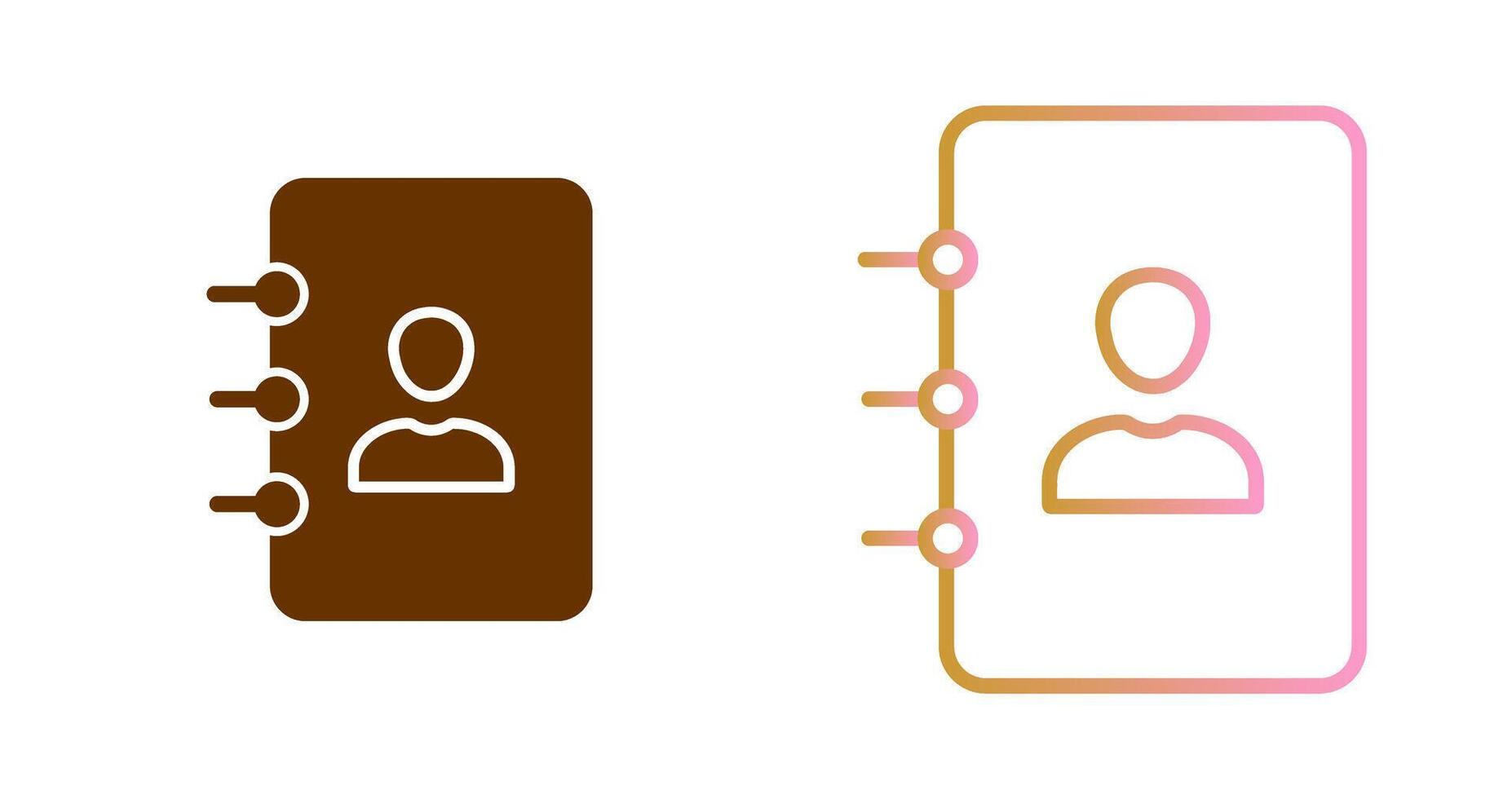 Contacts Icon Design vector