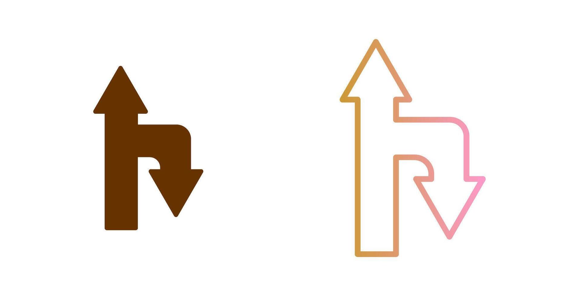 Up Down Icon Design vector