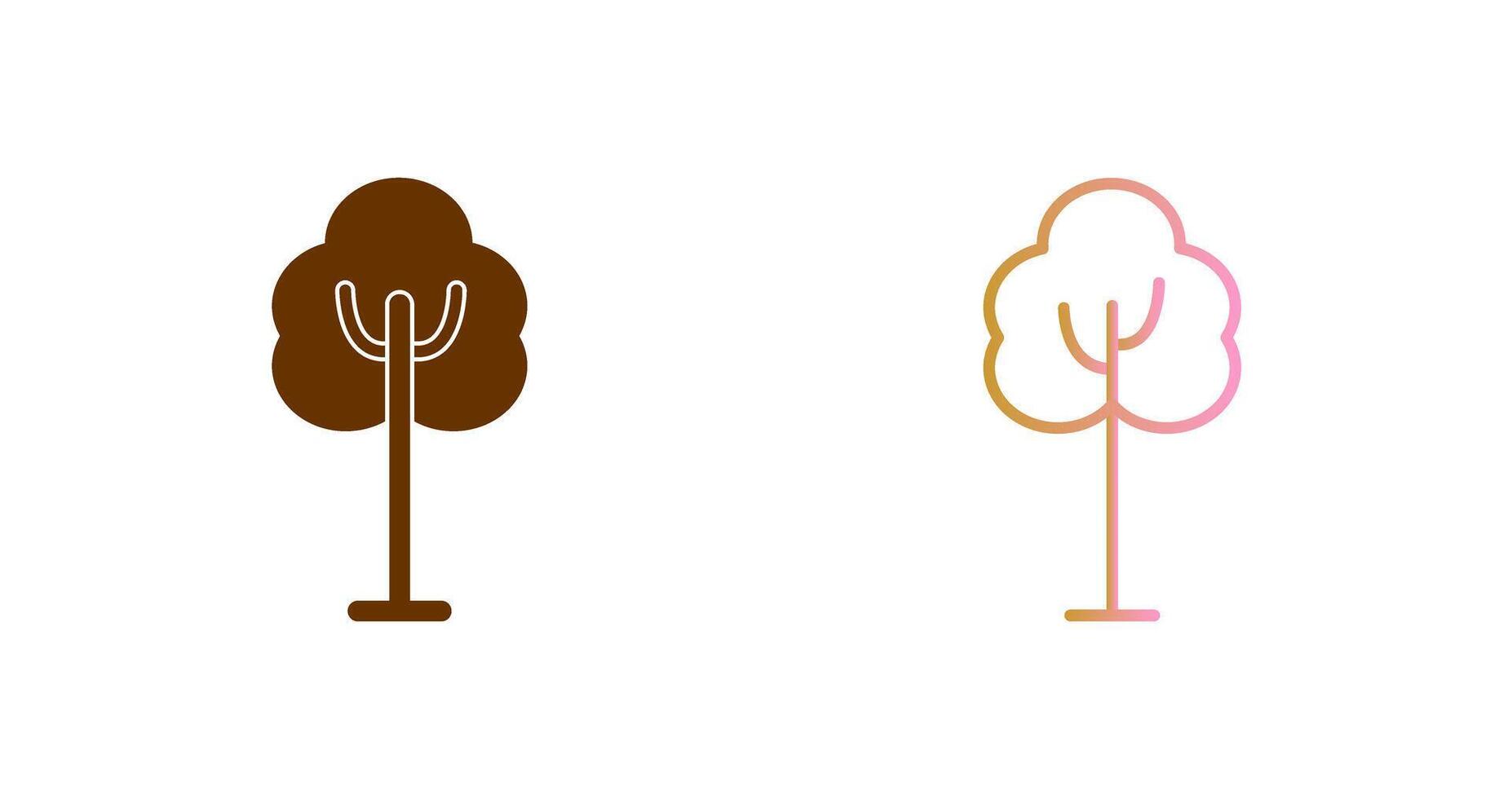 diseño de icono de árbol vector