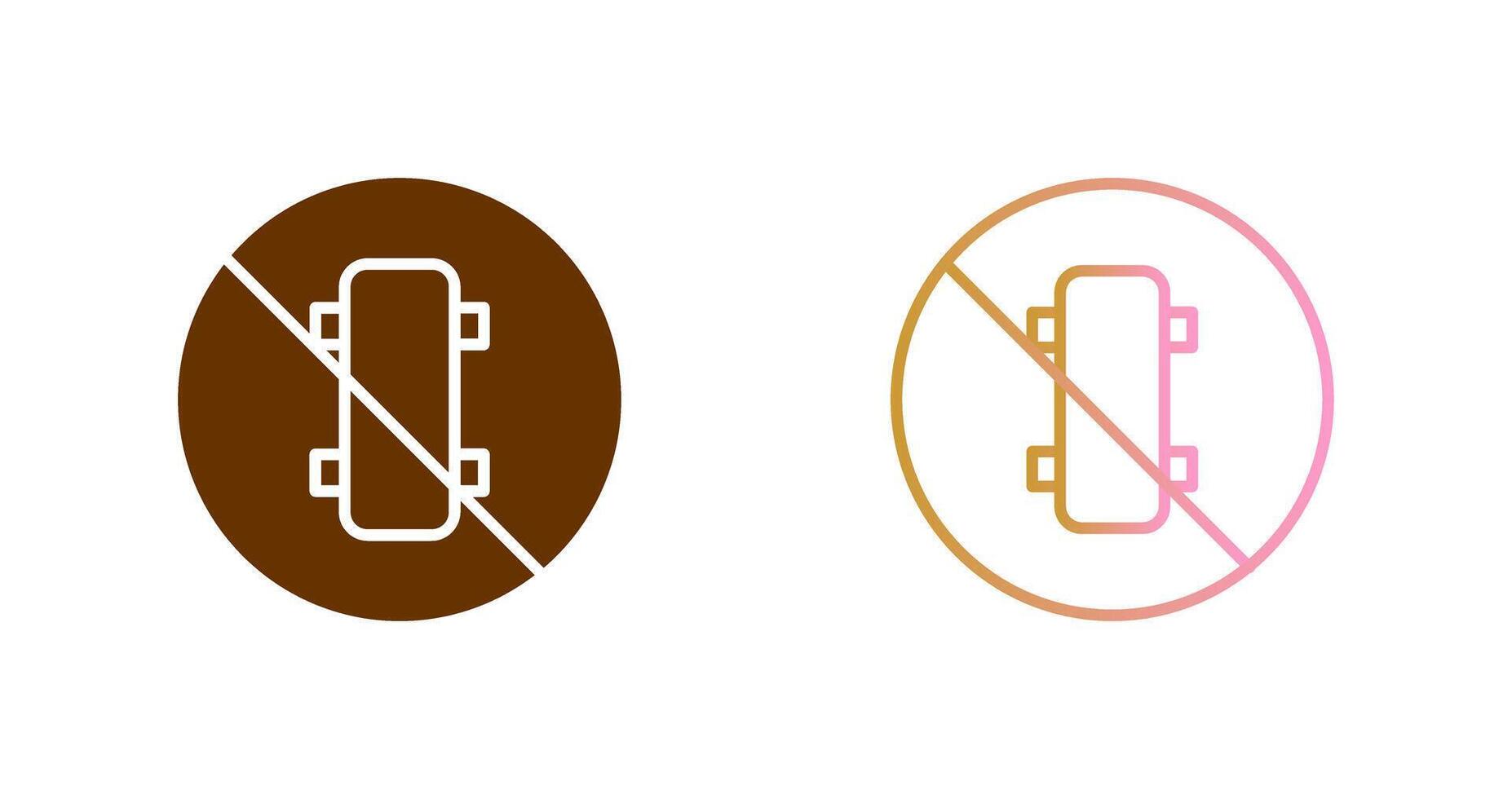No Skating Icon Design vector