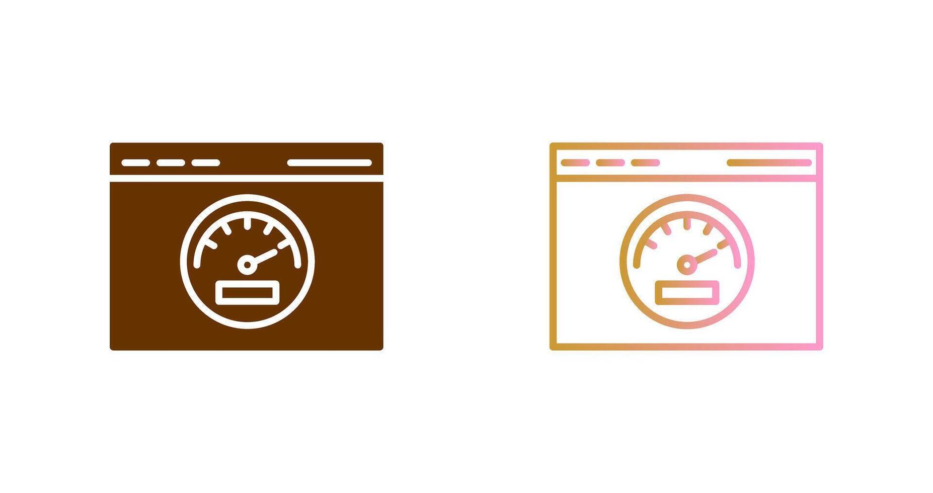 Page Speed Icon Design vector