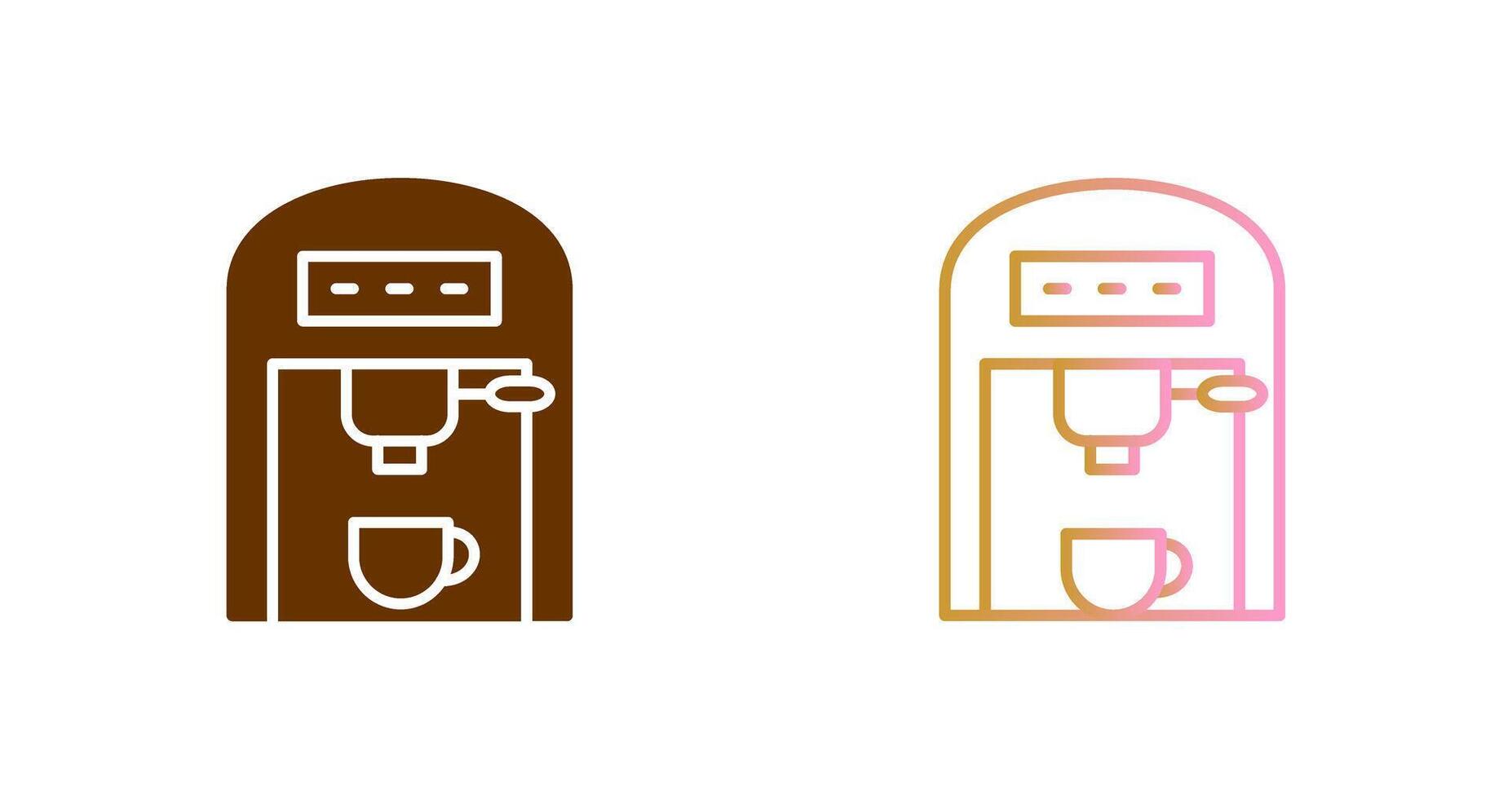 Coffee Machine II Icon Design vector