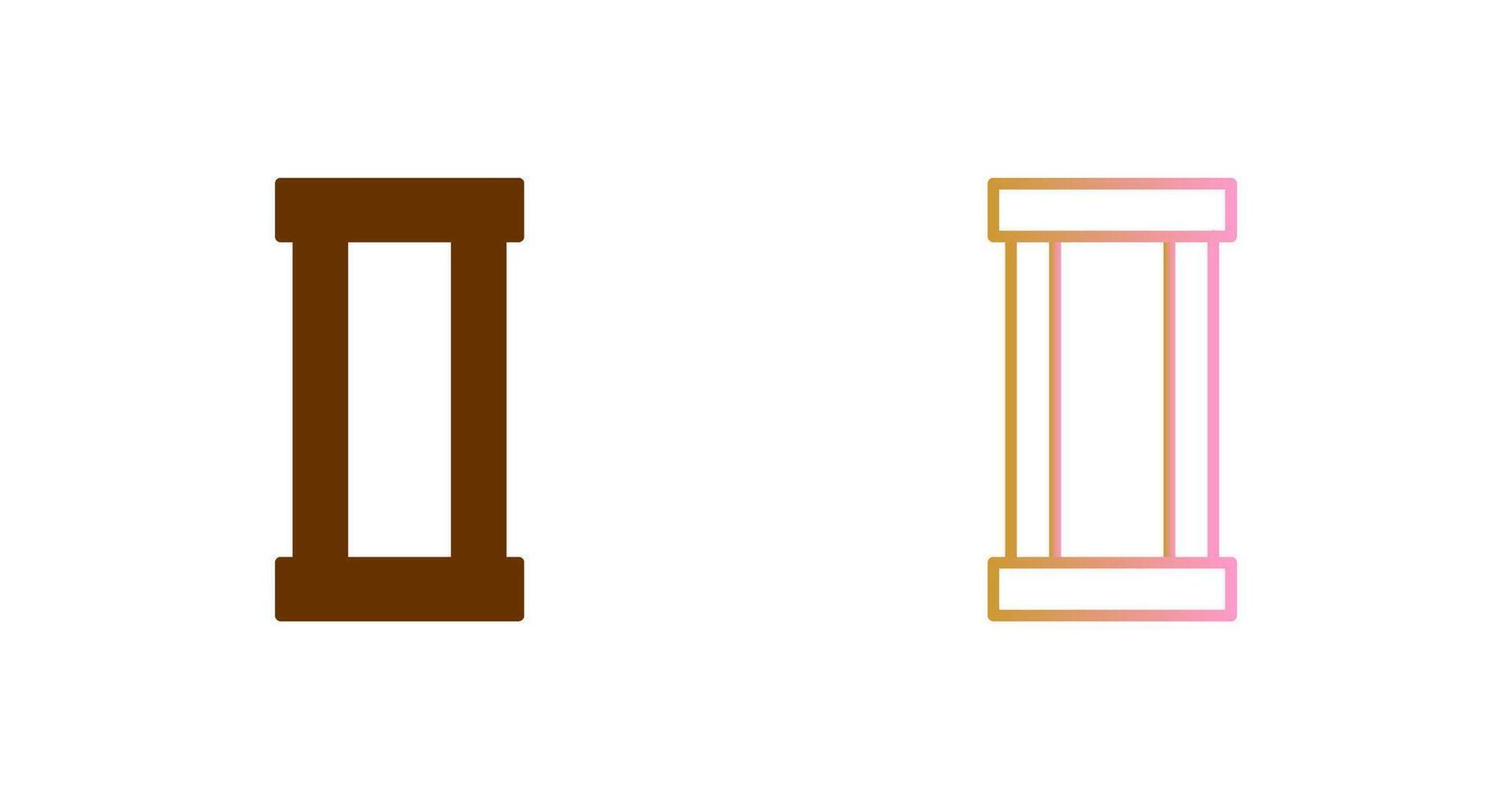 Column Icon Design vector