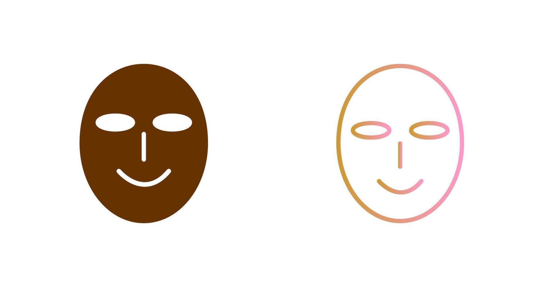 Ancient Face Mask Icon Design vector
